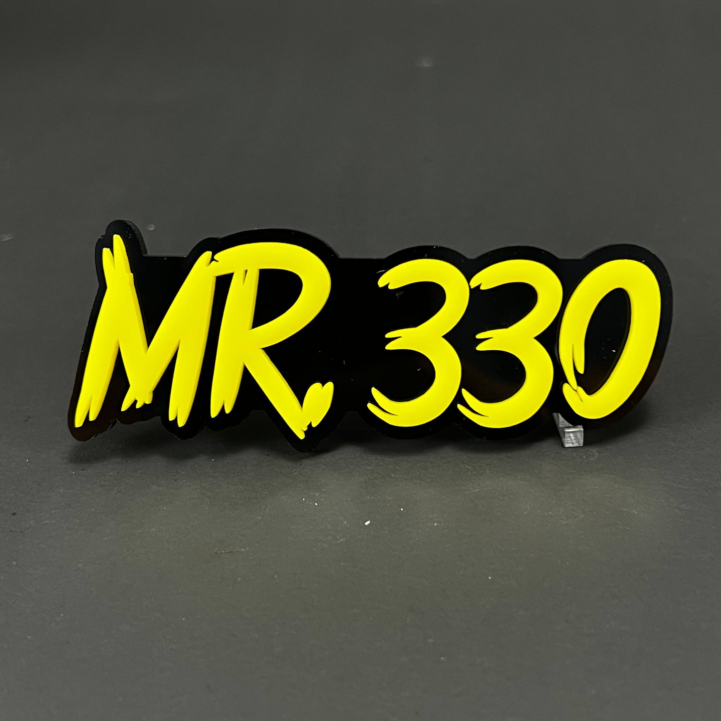 1PC MR. 330 3D Acrylic Badge - Car Truck Emblem Fender Tailgate Trunk Sticker