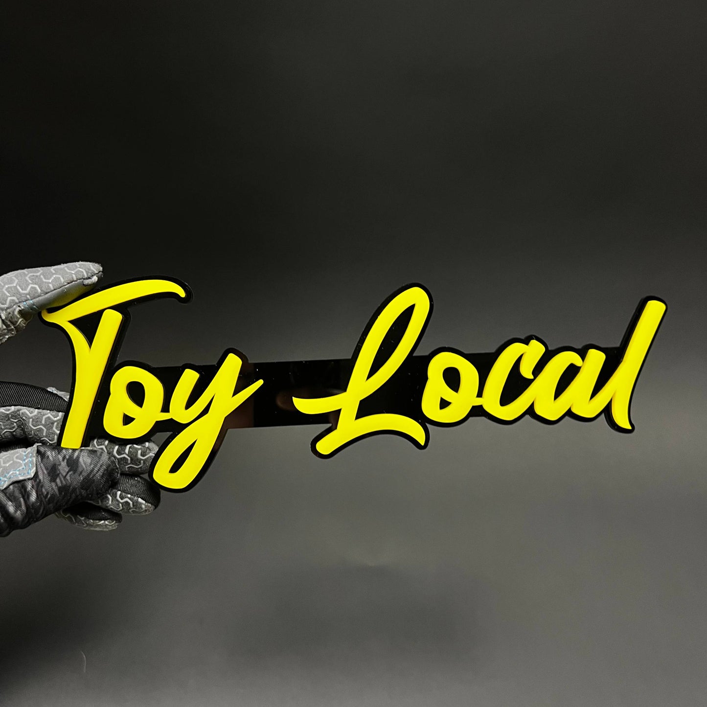 1PC Toy Local 3D Acrylic Badge - Car Truck Emblem Fender Tailgate Trunk Sticker