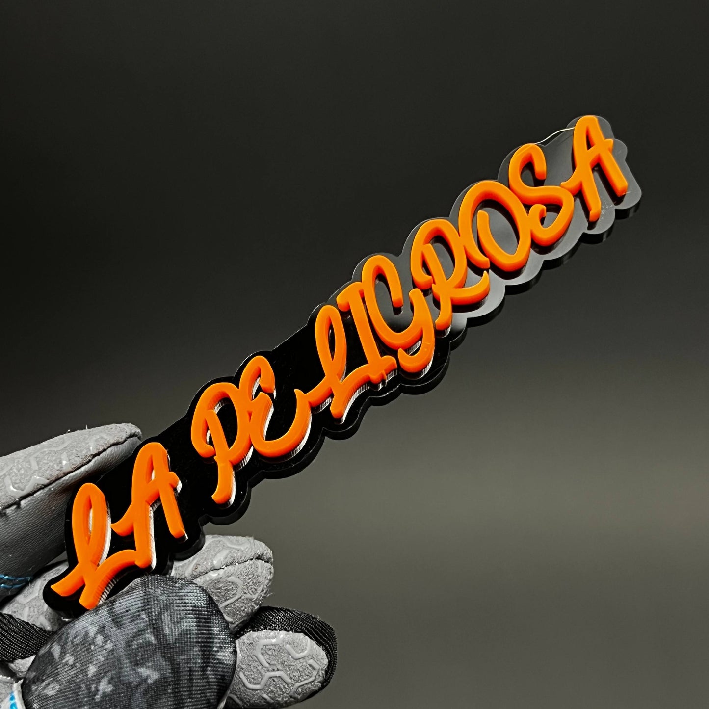 1PC LA PELIGROSA 3D Acrylic Badge - Car Truck Emblem Fender Sticker