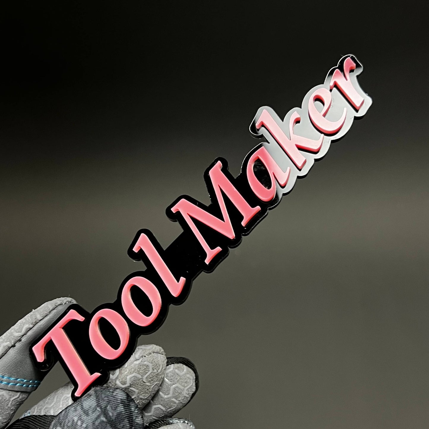 1PC Tool Maker 3D Acrylic Badge - Car Truck Emblem Fender Tailgate Trunk Sticker