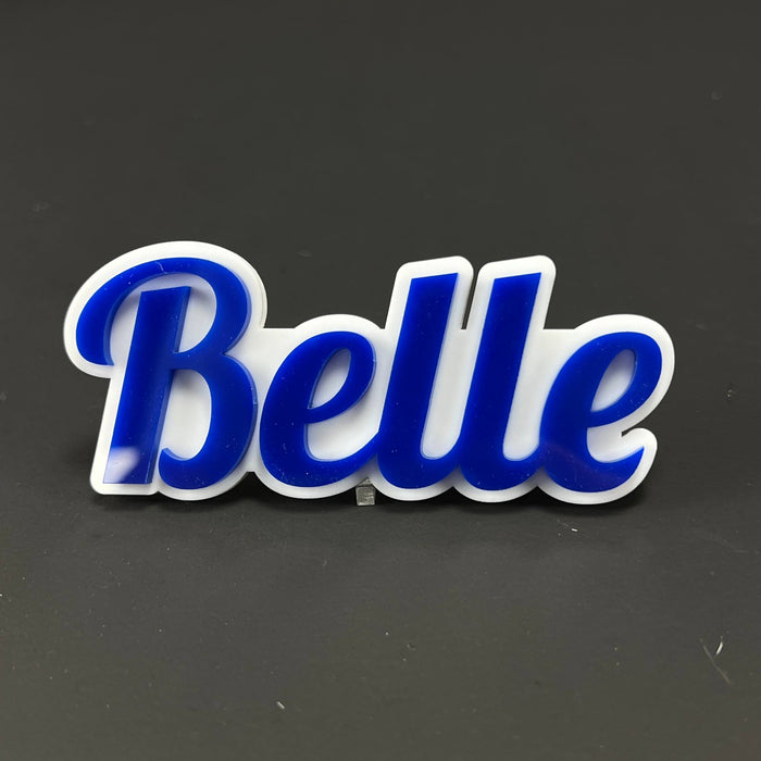 1PC Belle 3D Acrylic Badge - Car Truck Emblem Fender Tailgate Trunk Sticker