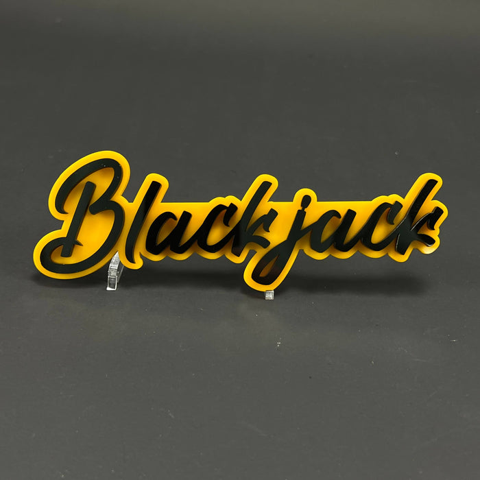 1PC Blackjack 3D Acrylic Badge - Car Truck Emblem Fender Tailgate Trunk Sticker