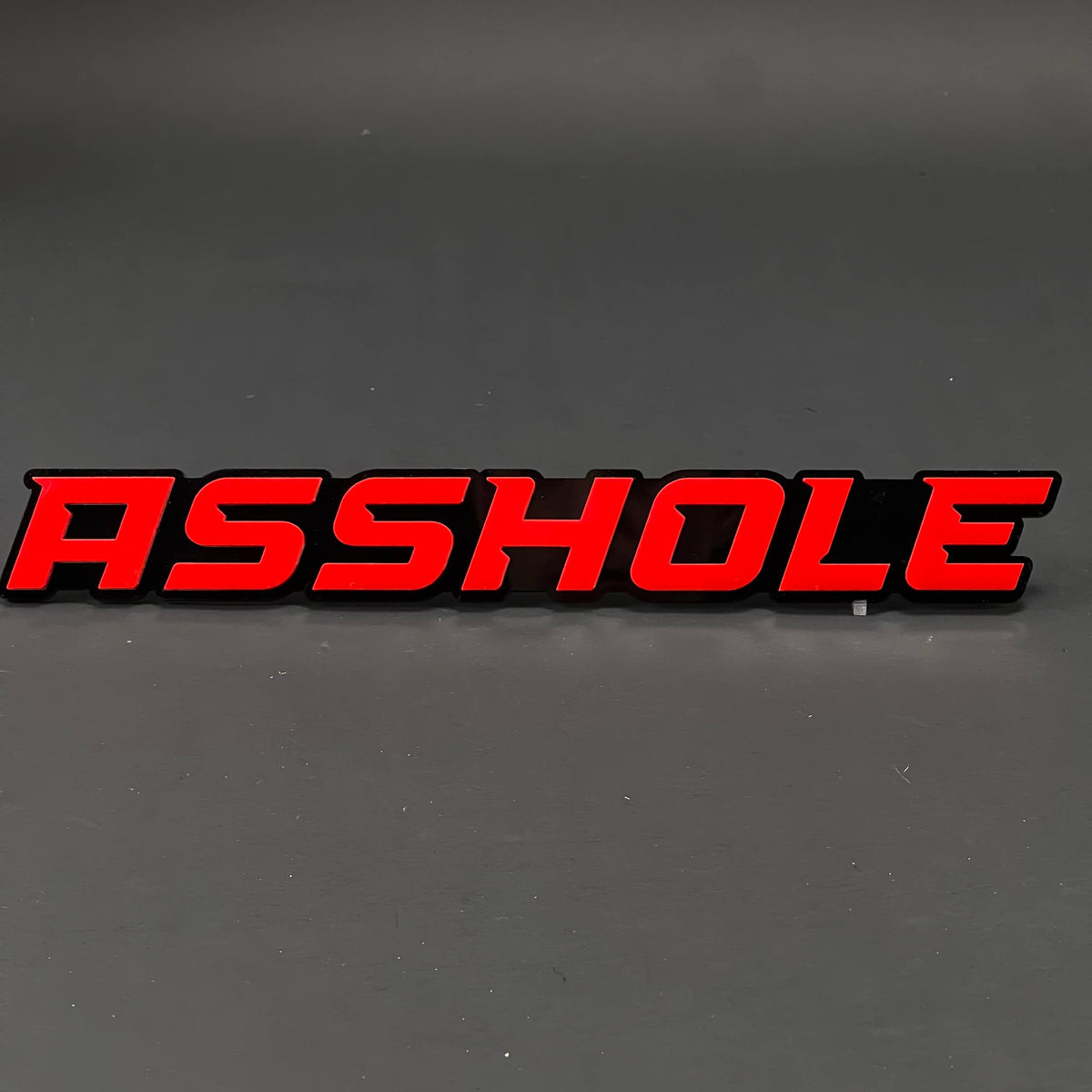 1PC ASSHOLE 3D Acrylic Badge - Car Truck Emblem Fender Tailgate Trunk Sticker