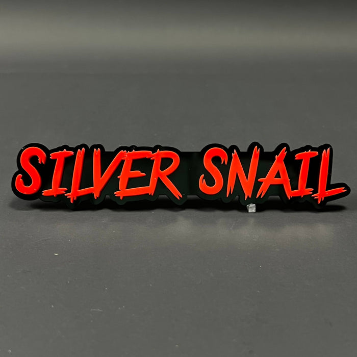 1PC SILVER SNAIL 3D Acrylic Badge - Car Truck Emblem Fender Sticker
