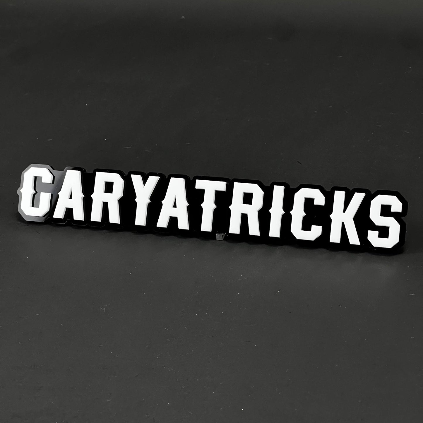 1PC GARYATRICKS 3D Acrylic Badge - Car Truck Emblem Fender Sticker