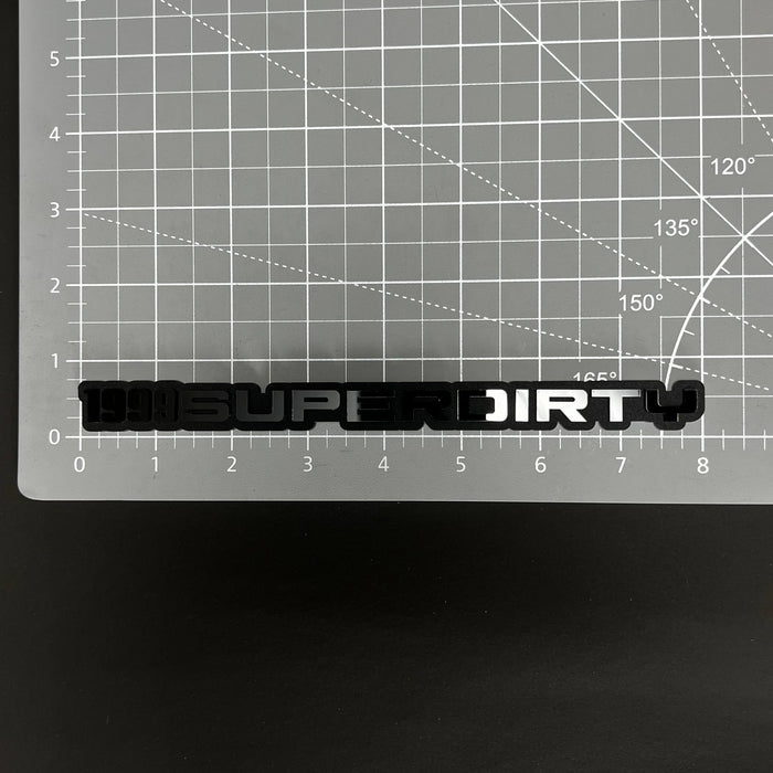 1PC 1999SUPERDIRTY 3D Acrylic Badge - Car Truck Emblem Fender Sticker