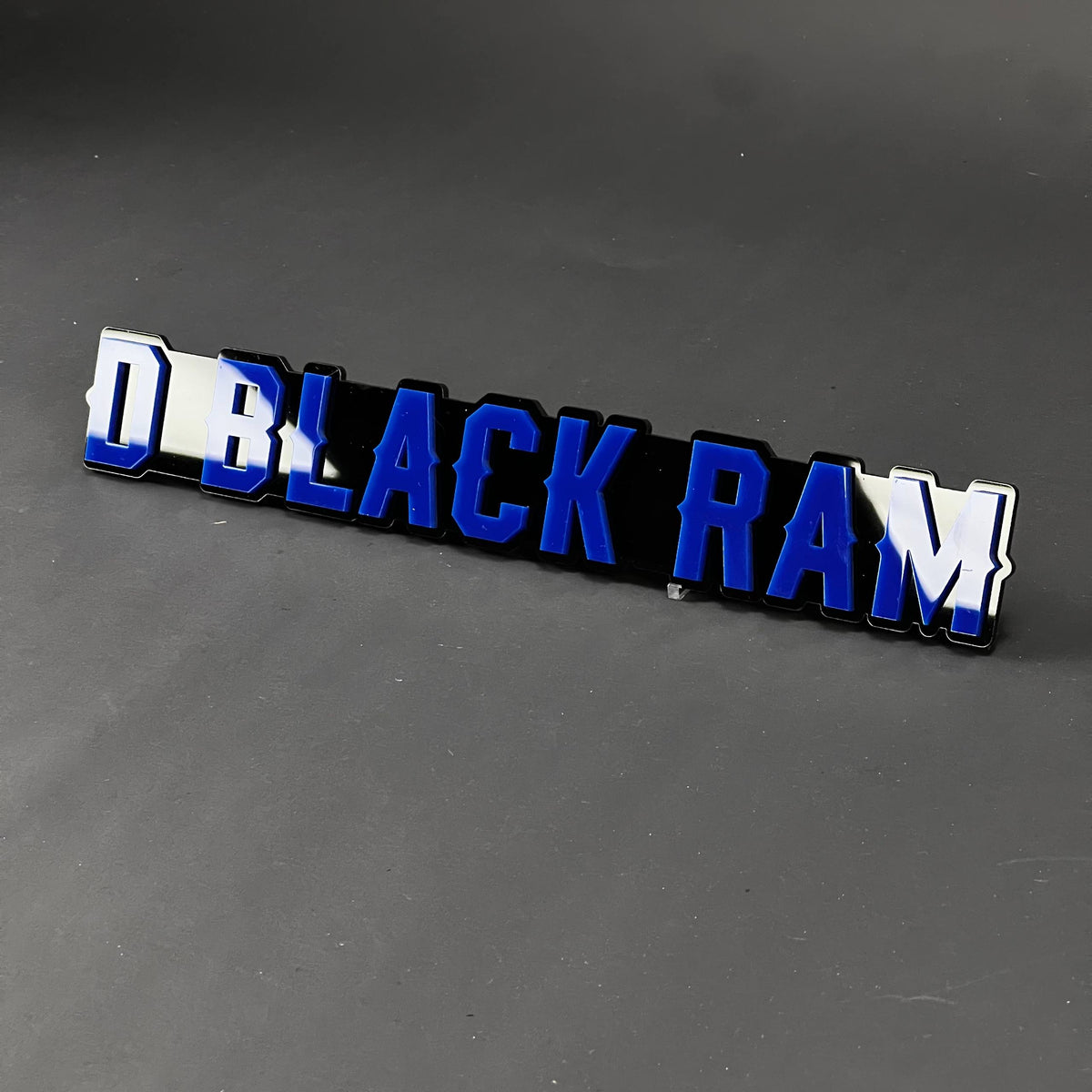 1PC D BLACK RAM 3D Acrylic Badge - Car Truck Emblem Fender Sticker