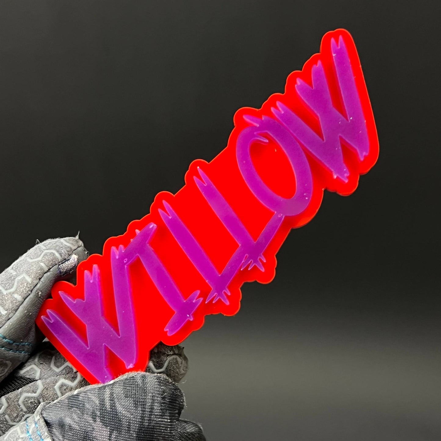 1PC WILLOW 3D Acrylic Badge - Car Truck Emblem Fender Tailgate Trunk Sticker