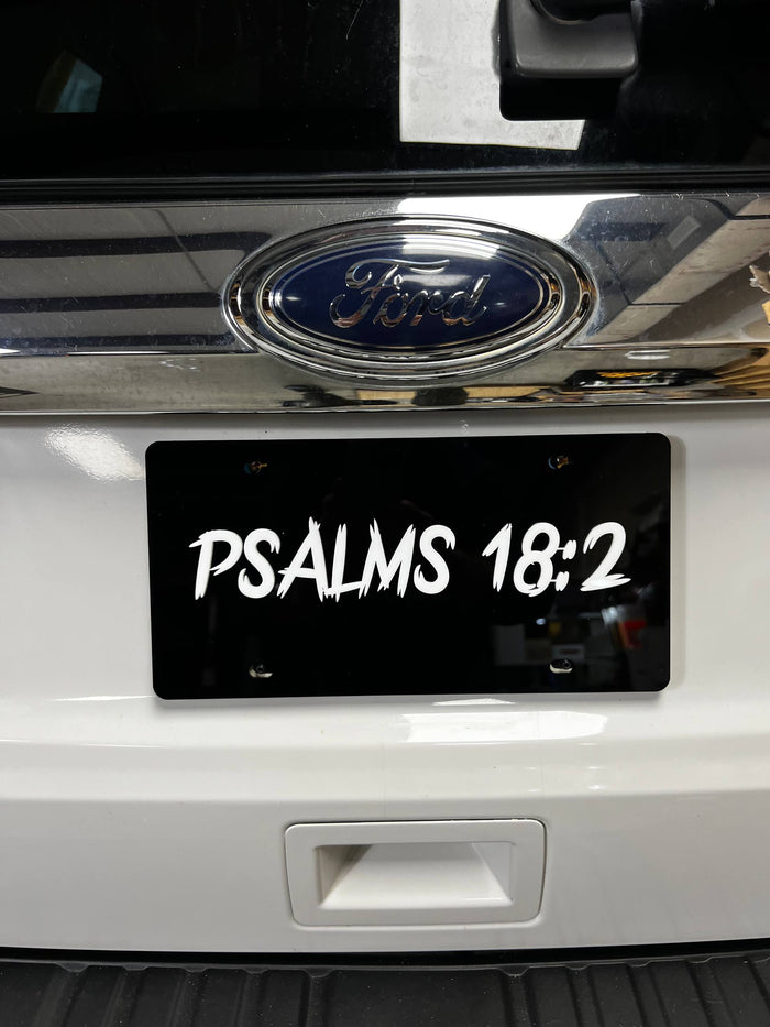 1PC PSALMS 18:2 3D Acrylic Badge - Car Truck Emblem Fender Sticker