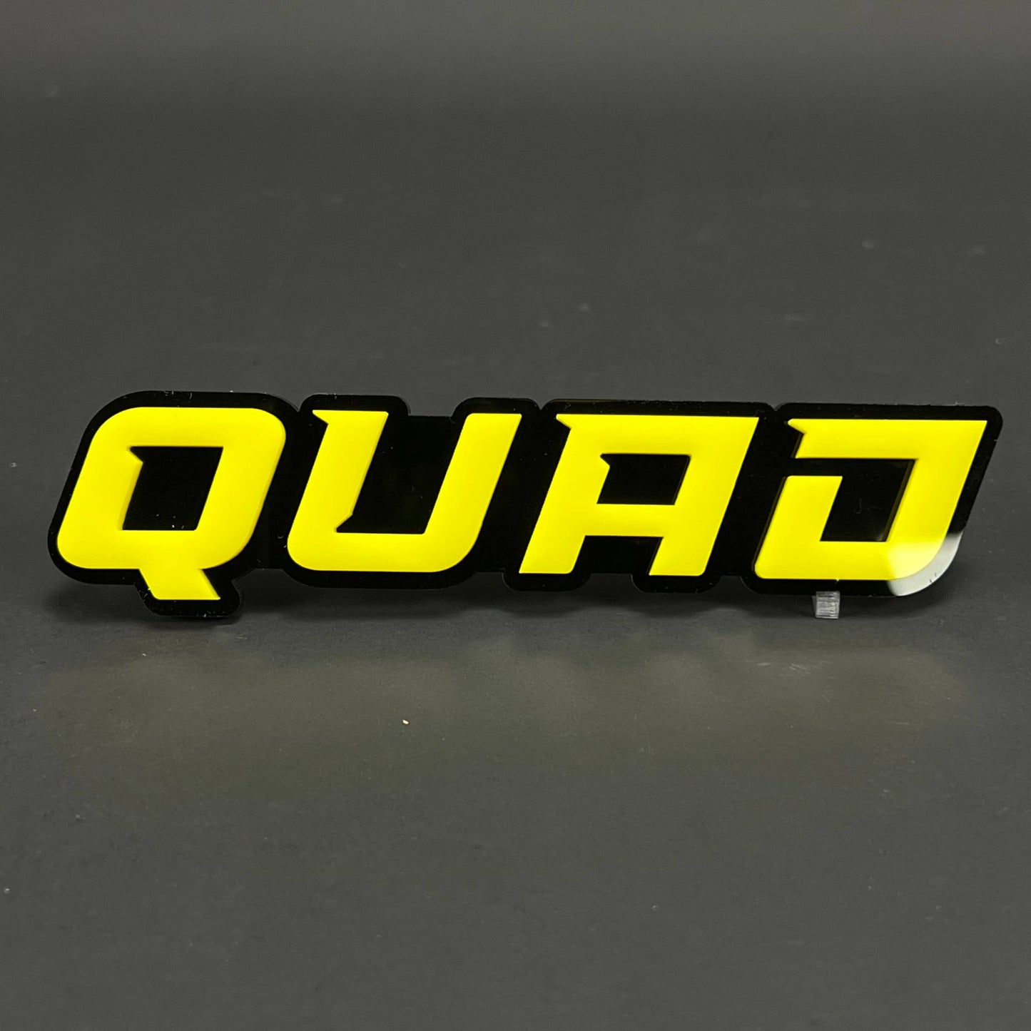 1PC QUAD 3D Acrylic Badge - Car Truck Emblem Fender Tailgate Trunk Sticker