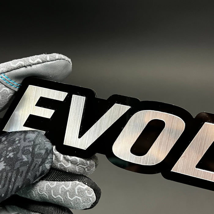 1PC Evolution 3D Acrylic Badge - Car Truck Emblem Fender Tailgate Trunk Sticker