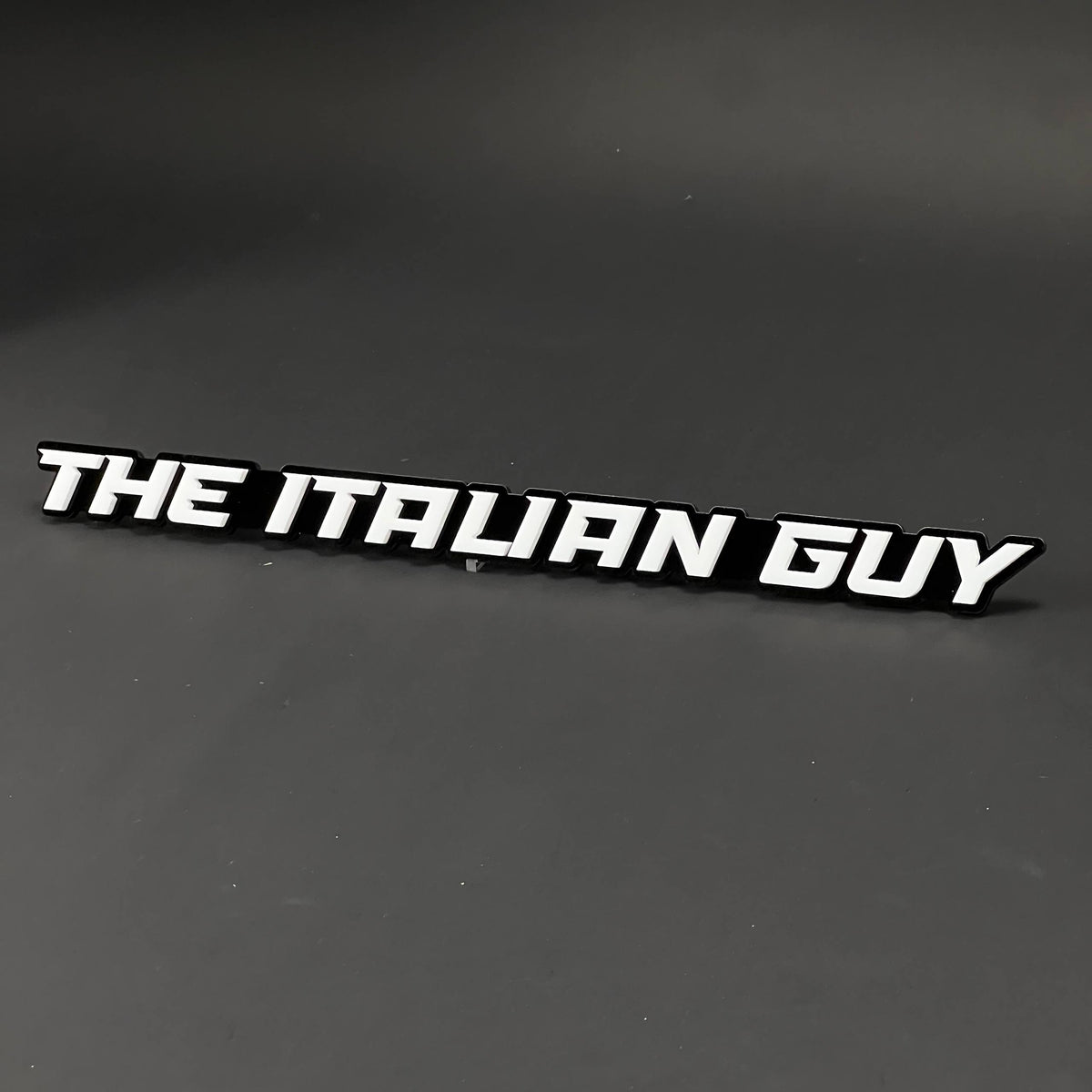 1PC THE ITALIAN GUY 3D Acrylic Badge - Car Truck Emblem Fender Sticker