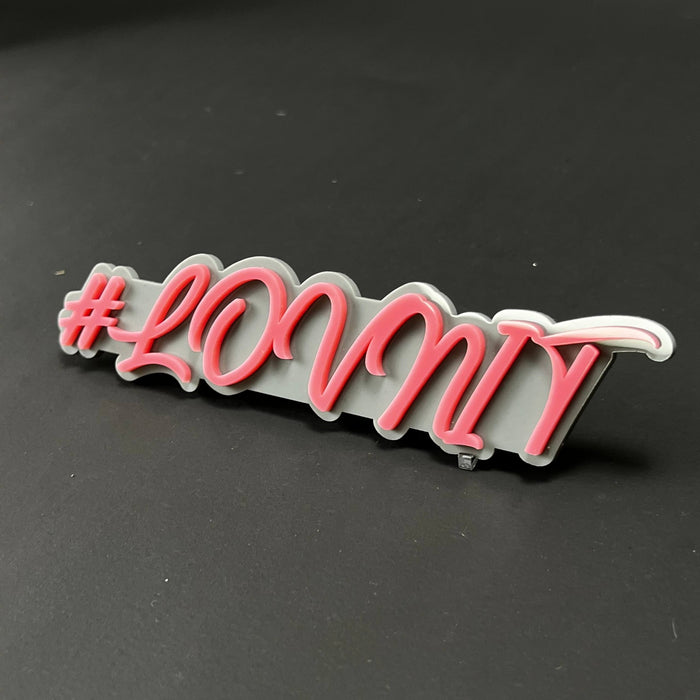 1PC #LOVNTY 3D Acrylic Badge - Car Truck Emblem Fender Tailgate Trunk Sticker