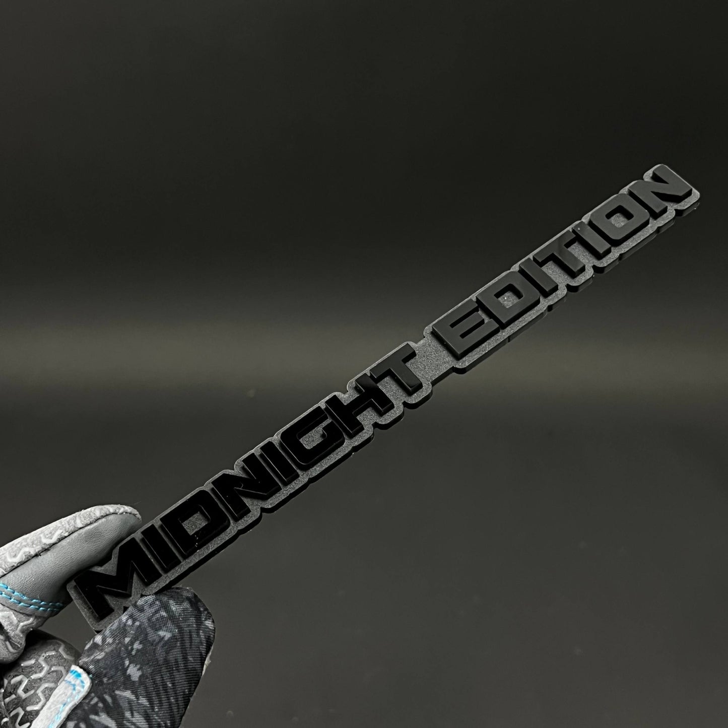 1PC MIDNIGHT EDITION 3D Acrylic Badge - Car Truck Emblem Fender Sticker