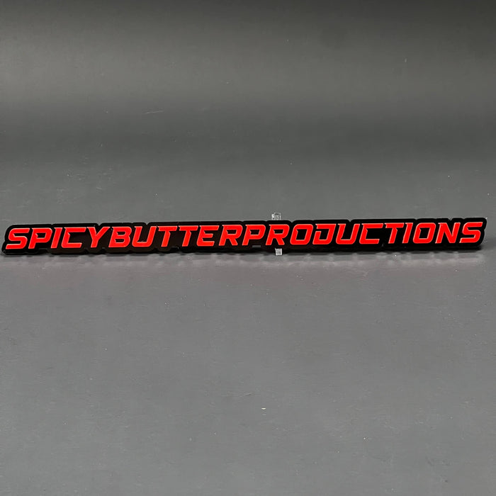 1PC SPICYBUTTERPRODUCTIONS 3D Acrylic Badge - Car Truck Emblem Fender Sticker