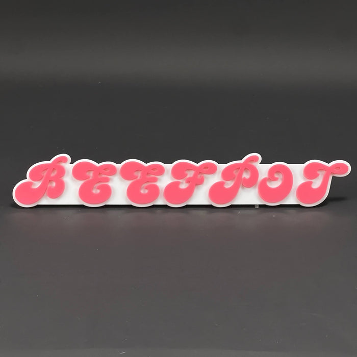 1PC BEEFPOT 3D Acrylic Badge - Car Truck Emblem Fender Tailgate Trunk Sticker
