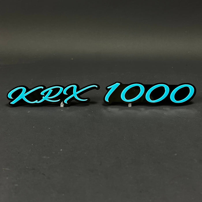 1PC KRX 1000 3D Acrylic Badge - Car Truck Emblem Fender Tailgate Trunk Sticker