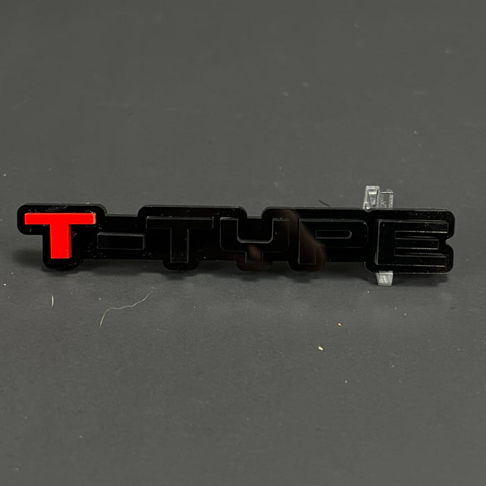 1PC T-TYPE 3D Acrylic Badge - Car Truck Emblem Fender Tailgate Trunk Sticker