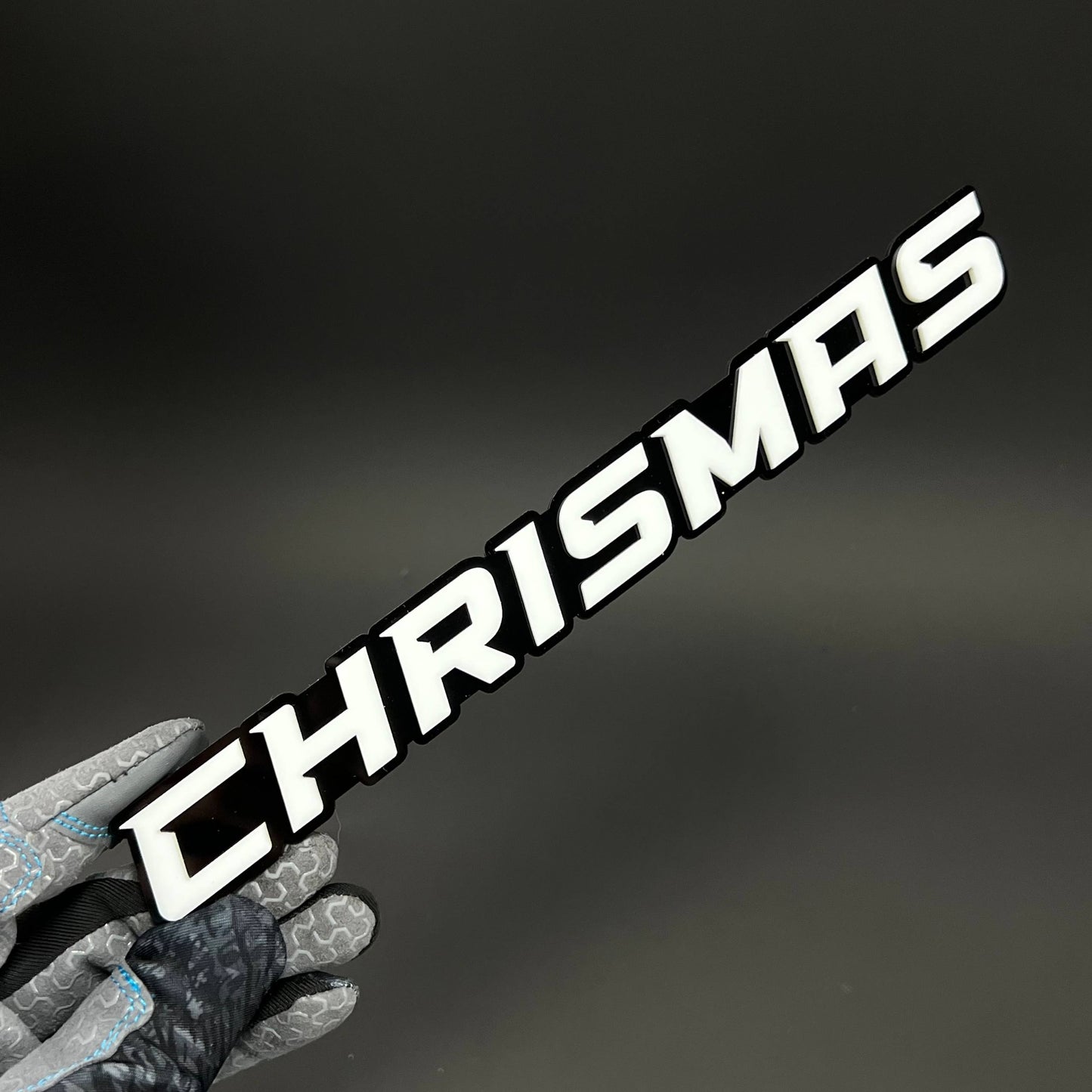 1PC CHRISMAS 3D Acrylic Badge - Car Truck Emblem Fender Tailgate Trunk Sticker