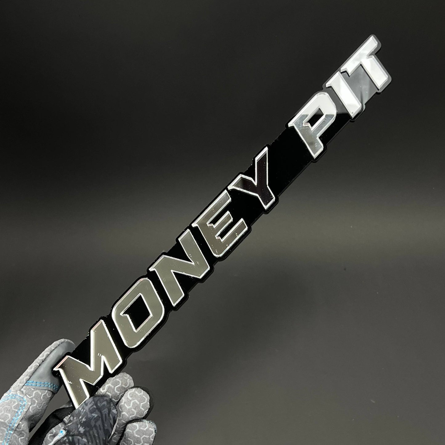 1PC MONEY PIT 3D Acrylic Badge - Car Truck Emblem Fender Tailgate Trunk Sticker