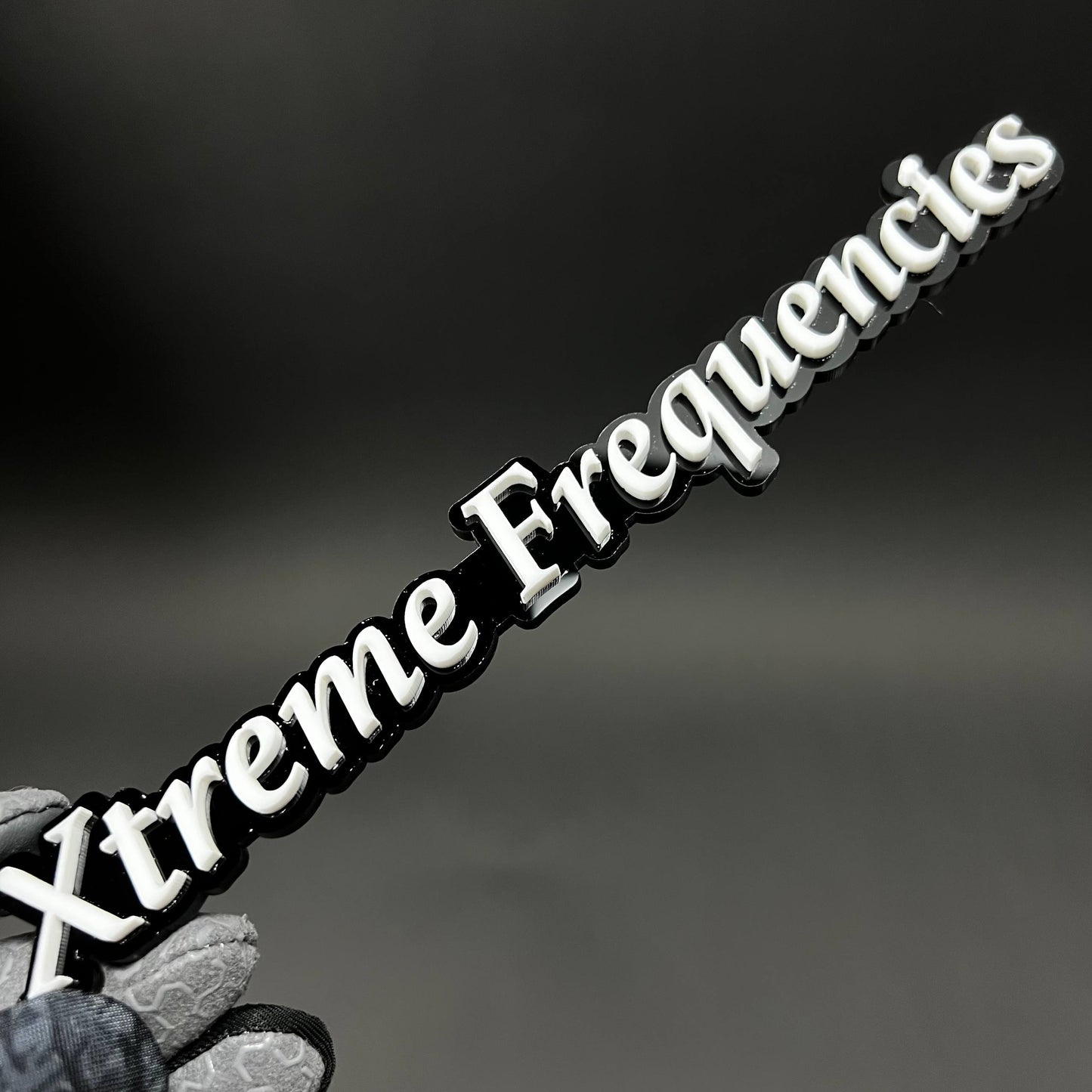 1PC Xtreme Frequencies 3D Acrylic Badge - Car Truck Emblem Fender Sticker