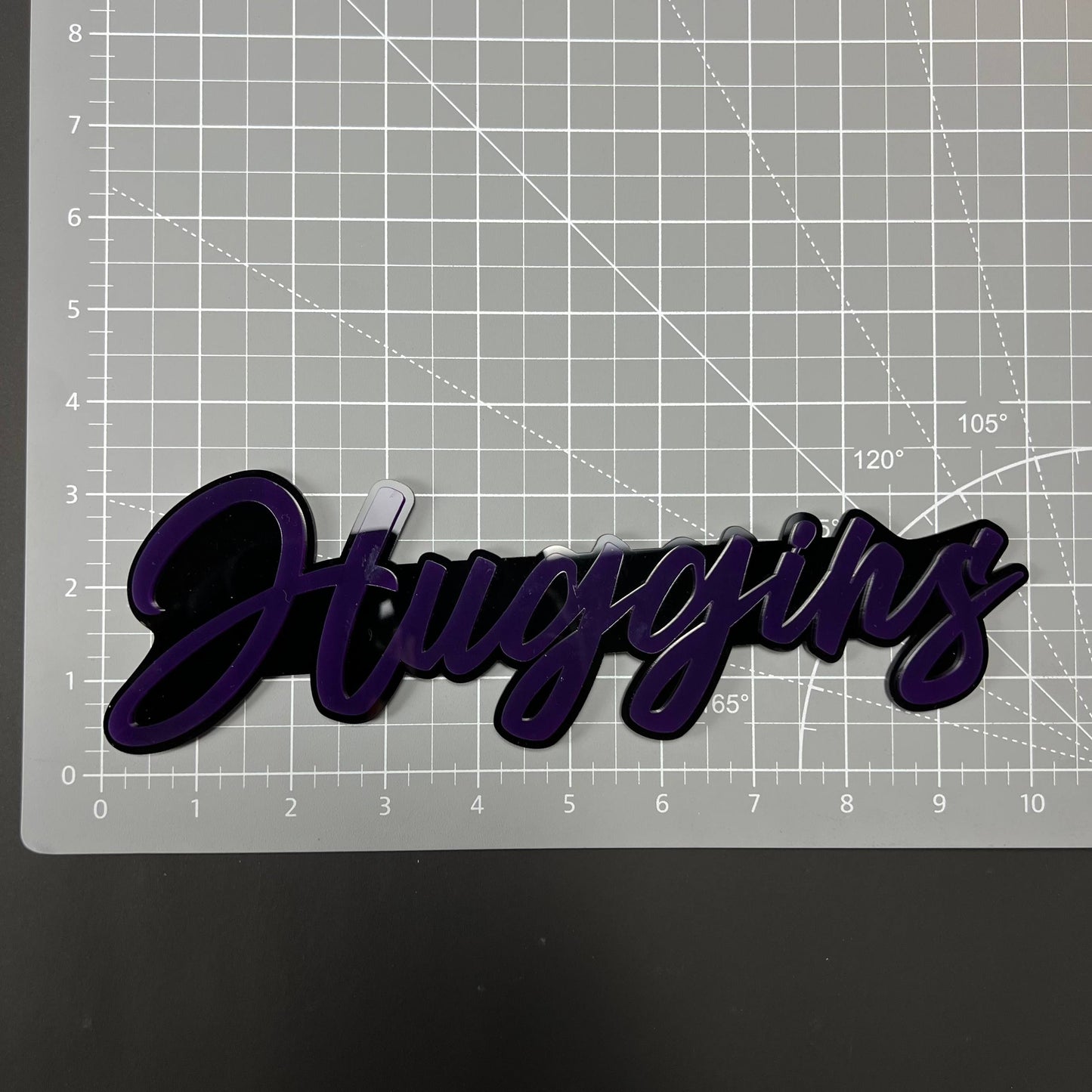 1PC Huggins 3D Acrylic Badge - Car Truck Emblem Fender Tailgate Trunk Sticker