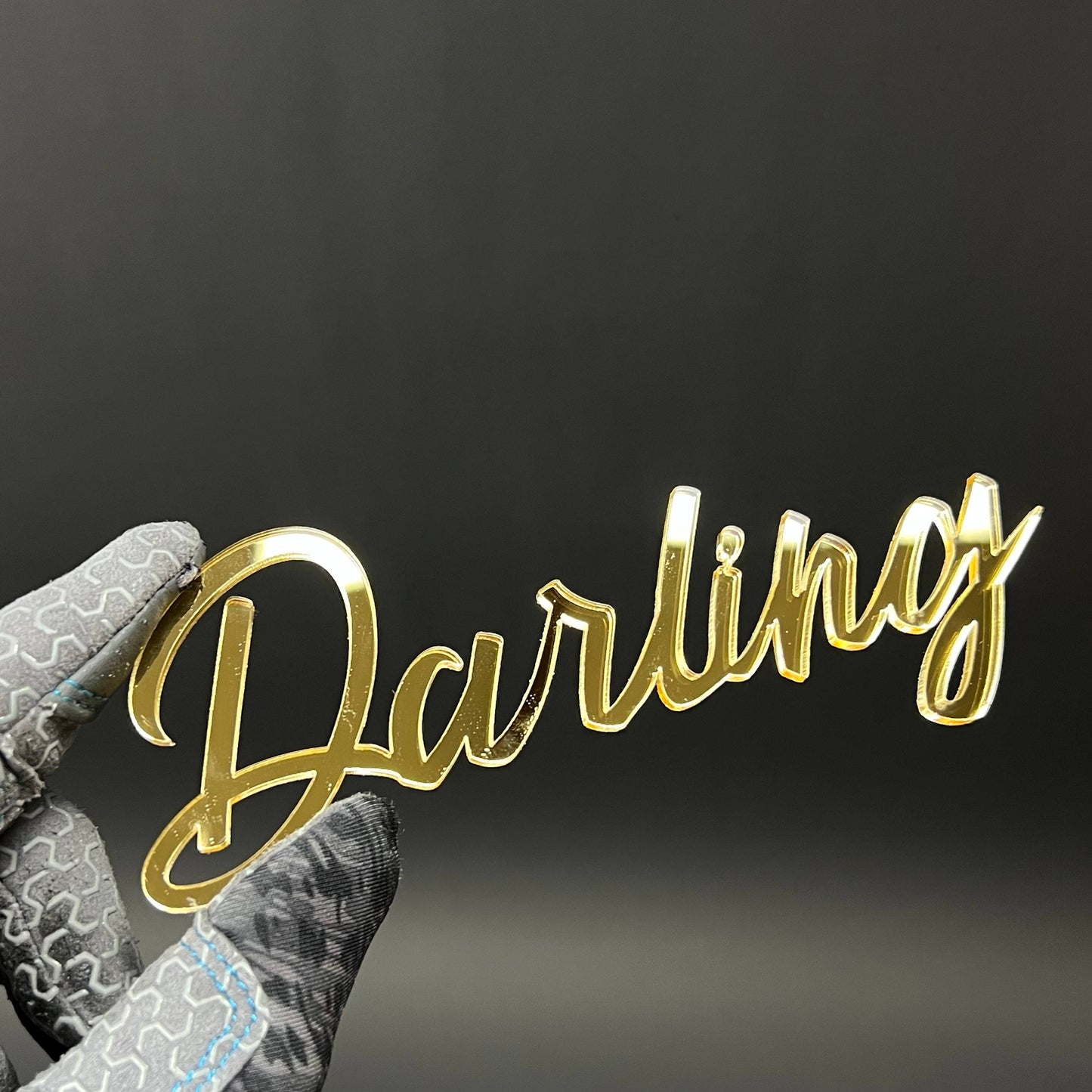 1PC Darling 3D Acrylic Badge - Car Truck Emblem Fender Tailgate Trunk Sticker