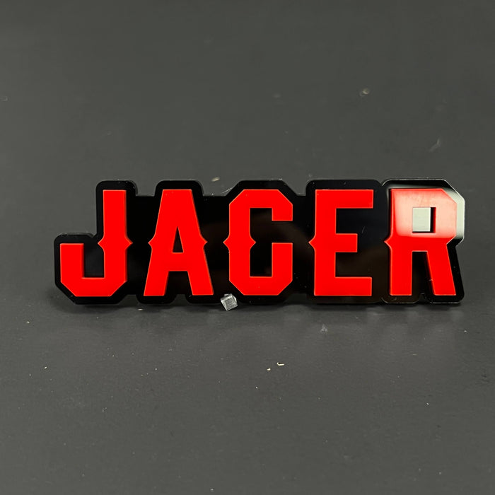 1PC JAGER 3D Acrylic Badge - Car Truck Emblem Fender Tailgate Trunk Sticker