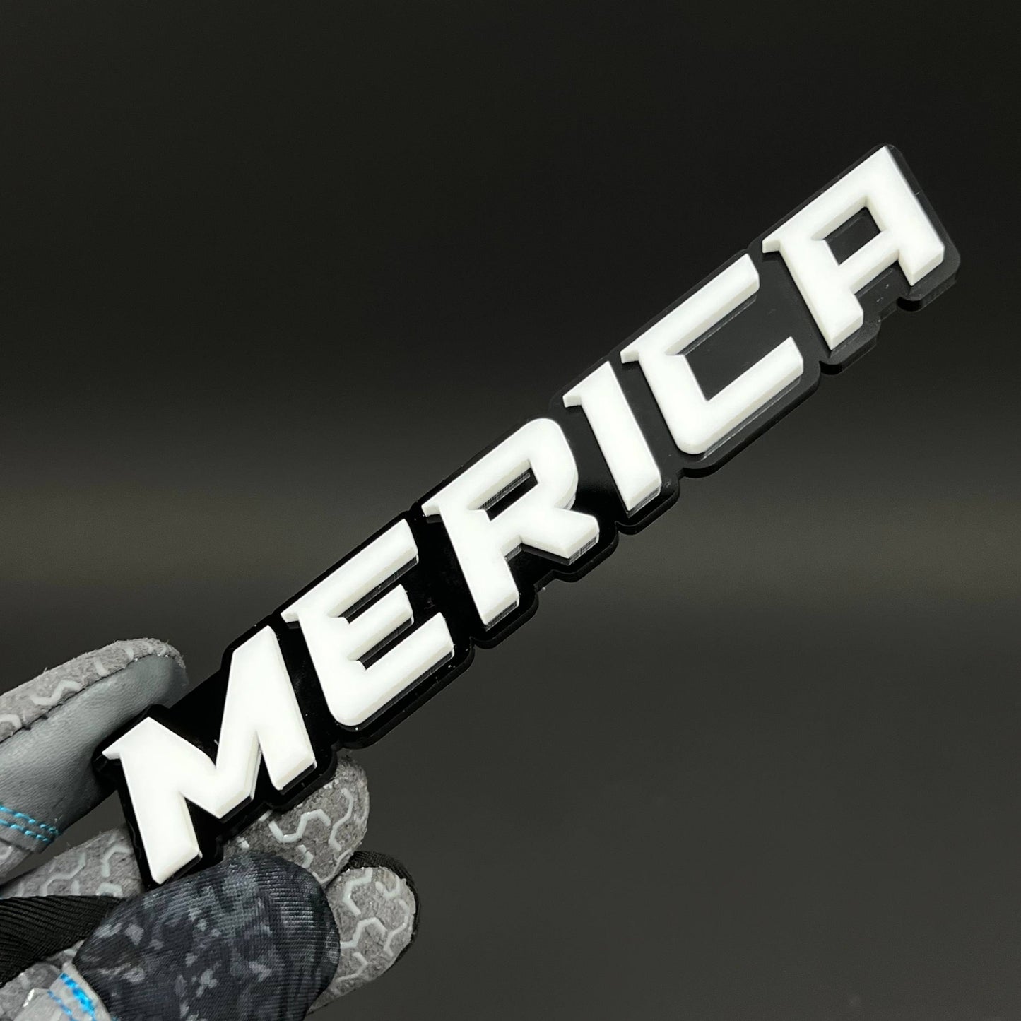 1PC MERICA 3D Acrylic Badge - Car Truck Emblem Fender Tailgate Trunk Sticker