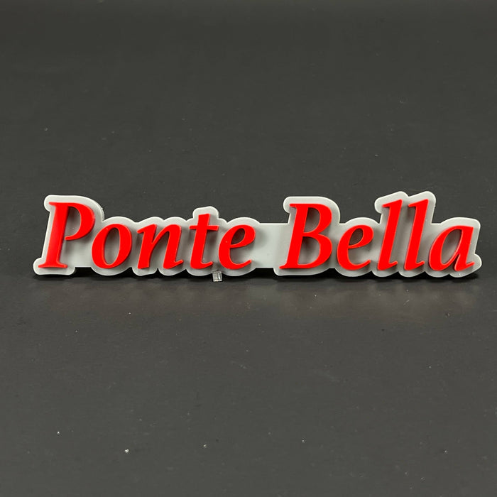 1PC Ponte Bella 3D Acrylic Badge - Car Truck Emblem Fender Sticker