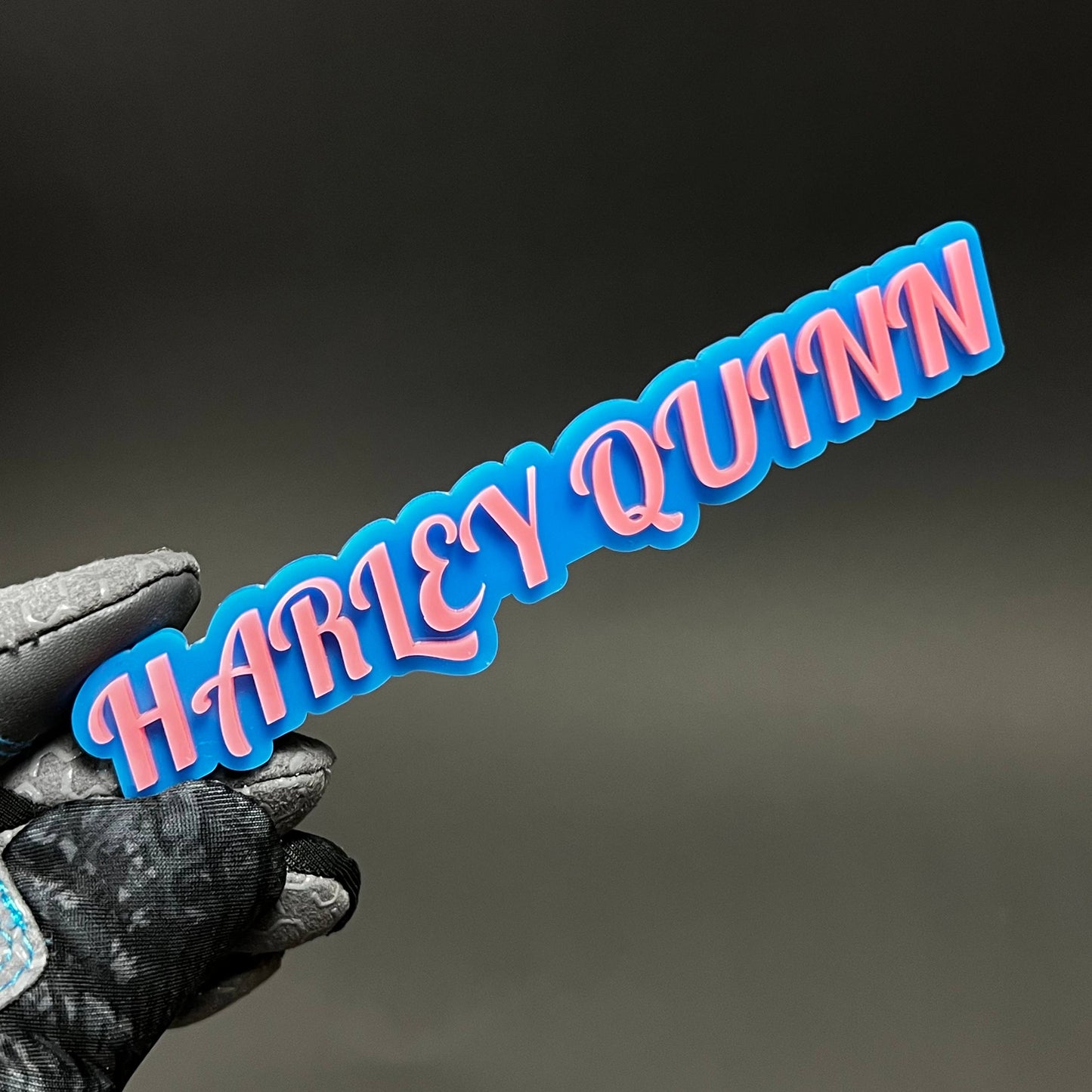 1PC HARLEY QUINN 3D Acrylic Badge - Car Truck Emblem Fender Sticker