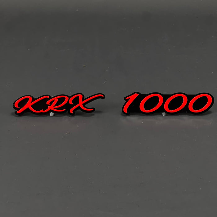 1PC KRX 1000 3D Acrylic Badge - Car Truck Emblem Fender Tailgate Trunk Sticker