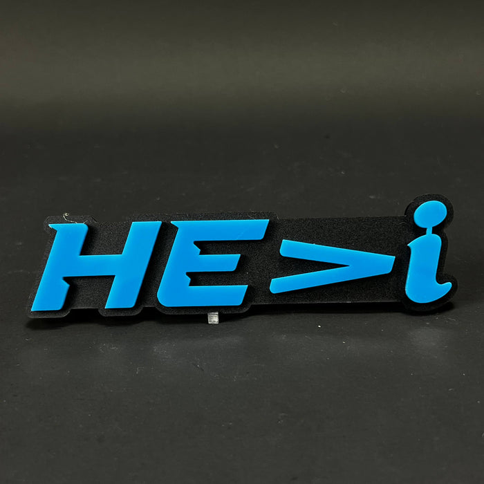 1PC HE>i 3D Acrylic Badge - Car Truck Emblem Fender Tailgate Trunk Sticker