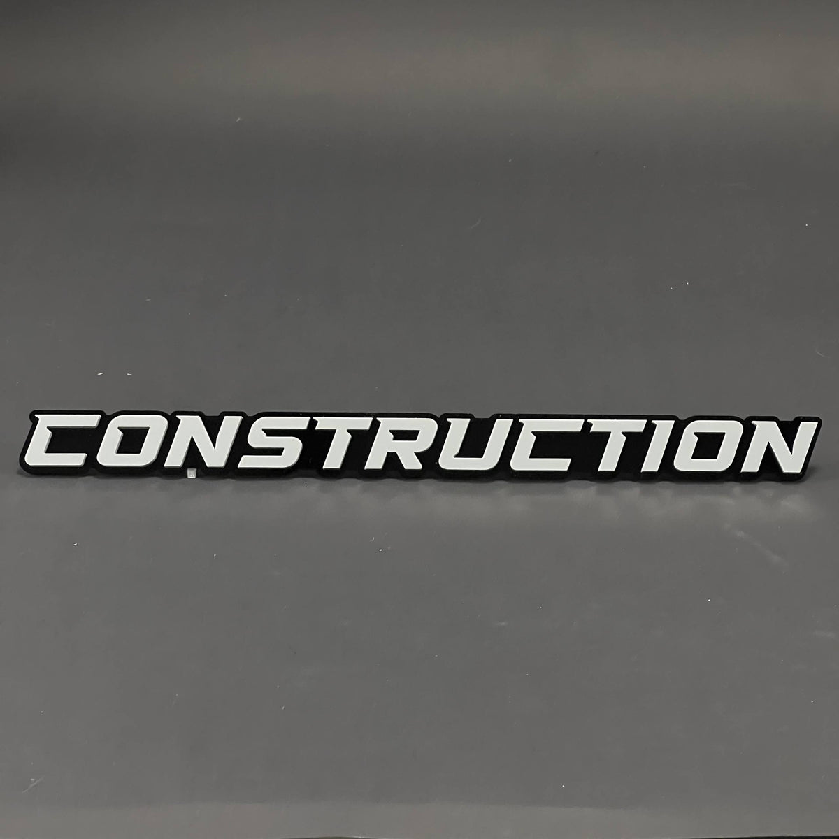 1PC CONSTRUCTION 3D Acrylic Badge - Car Truck Emblem Fender Sticker