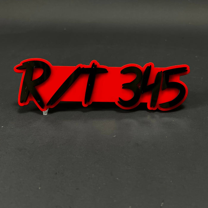 1PC R/T 345 3D Acrylic Badge - Car Truck Emblem Fender Tailgate Trunk Sticker