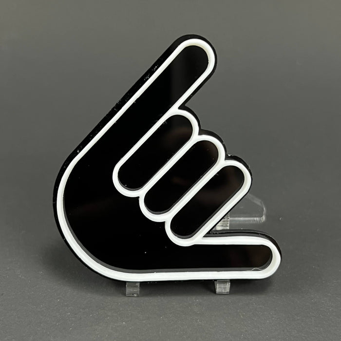1PC Shaka Hand 3D Acrylic Badge - Car Truck Emblem Fender Tailgate Trunk Sticker