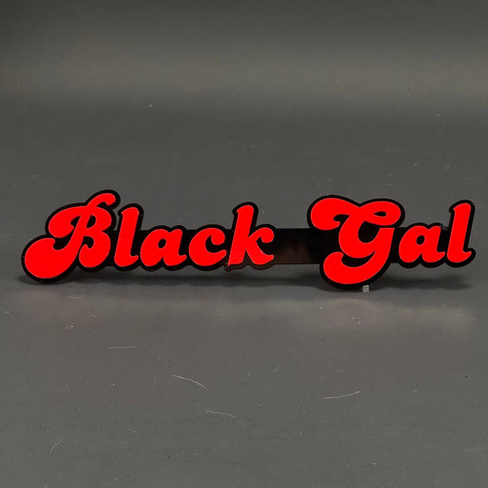 1PC Black Gal 3D Acrylic Badge - Car Truck Emblem Fender Tailgate Trunk Sticker
