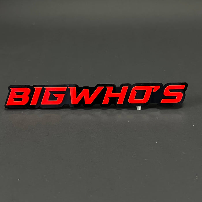 1PC BIGWHO'S 3D Acrylic Badge - Car Truck Emblem Fender Tailgate Trunk Sticker