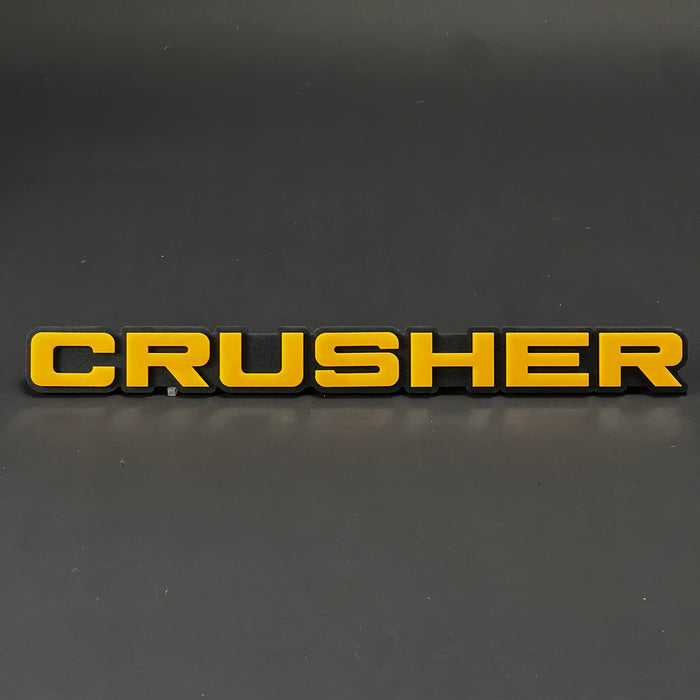 1PC CRUSHER 3D Acrylic Badge - Car Truck Emblem Fender Tailgate Trunk Sticker