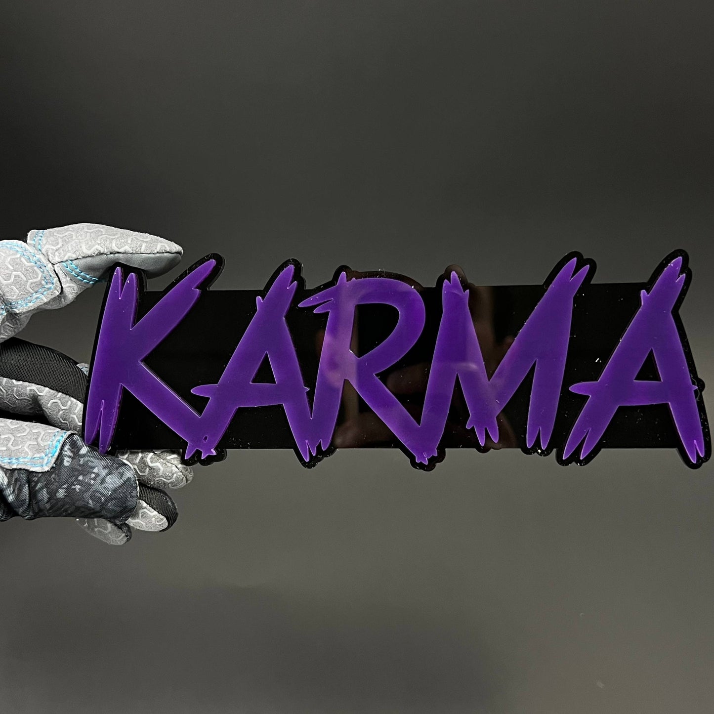 1PC KARMA 3D Acrylic Badge - Car Truck Emblem Fender Tailgate Trunk Sticker