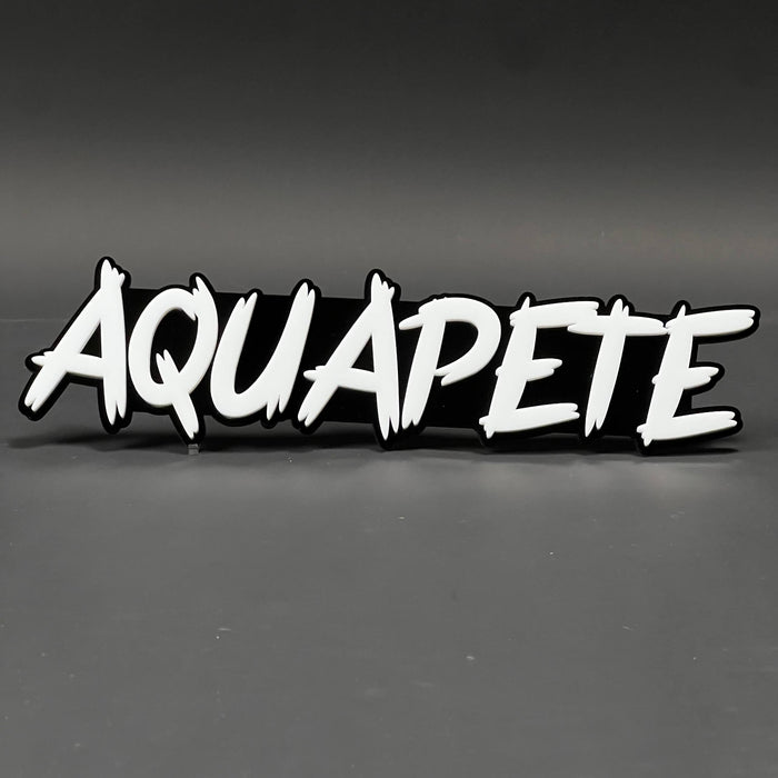 1PC AQUAPETE 3D Acrylic Badge - Car Truck Emblem Fender Tailgate Trunk Sticker