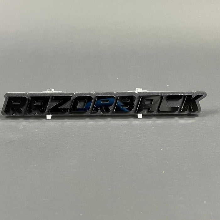 Razorback 3D Acrylic Badge - Car Truck Emblem Fender Tailgate Trunk Sticker
