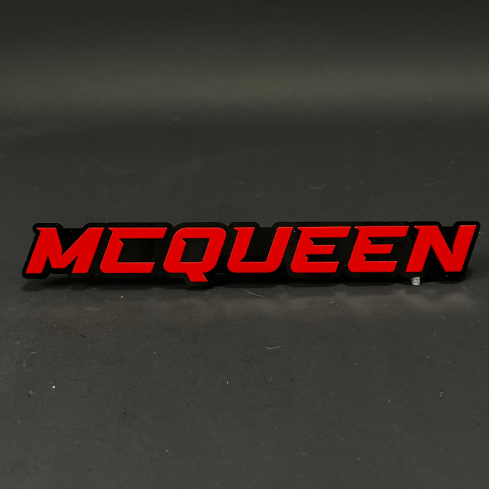 1PC MCQUEEN 3D Acrylic Badge - Car Truck Emblem Fender Tailgate Trunk Sticker