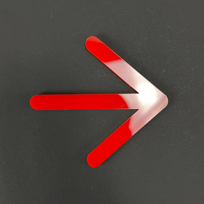 1PC Arrow 3D Acrylic Badge - Car Truck Emblem Fender Tailgate Trunk Sticker