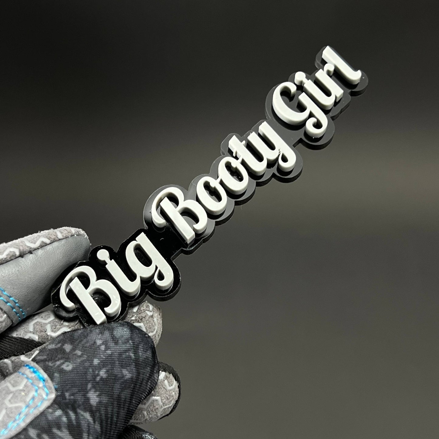 1PC Big Booty Girl 3D Acrylic Badge - Car Truck Emblem Fender Sticker