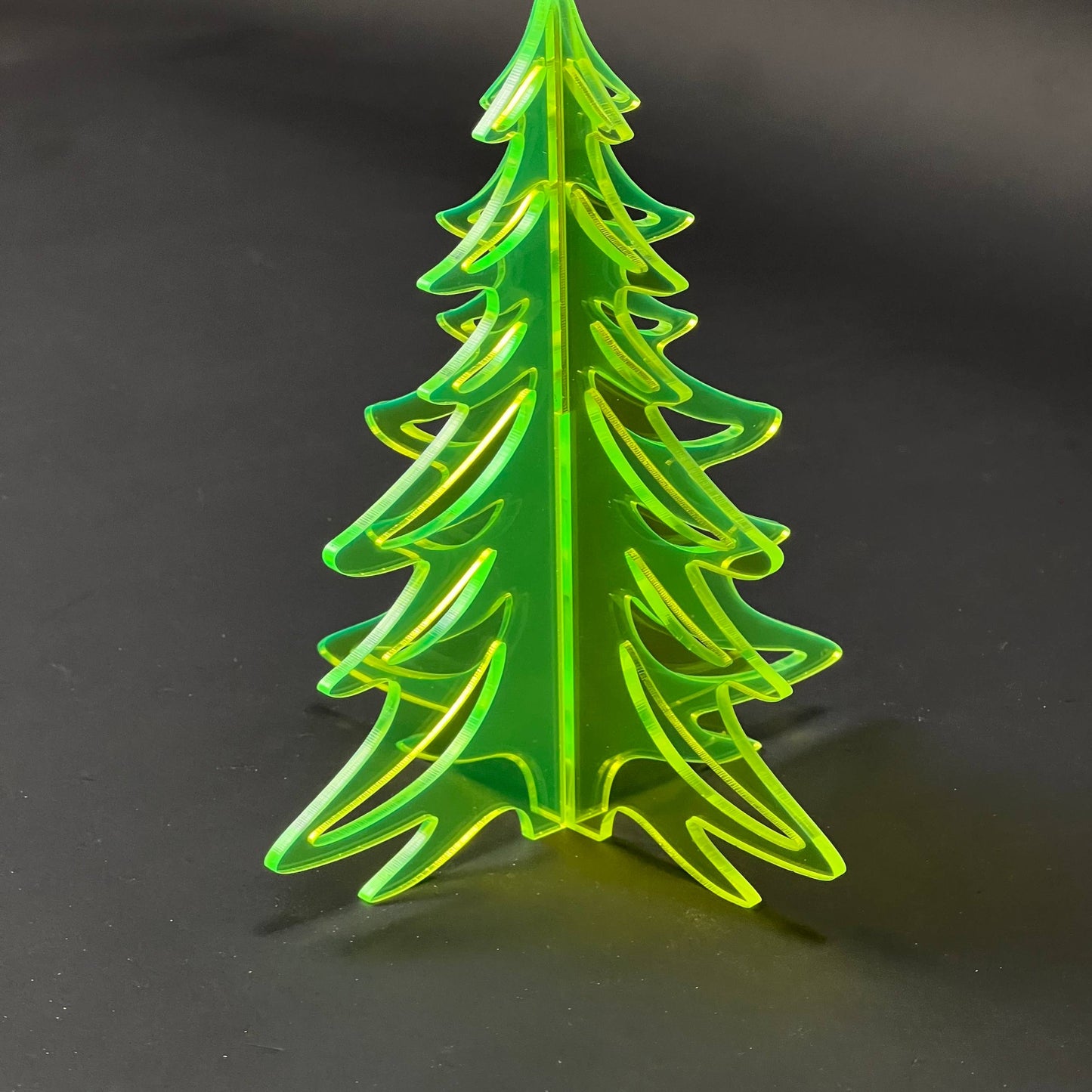1PC Christmas Tree 3D Acrylic Badge - Car Truck Emblem Fender Sticker