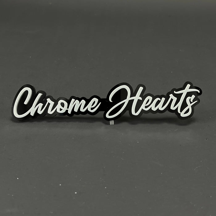 1PC Chrome Hearts 3D Acrylic Badge - Car Truck Emblem Fender Sticker