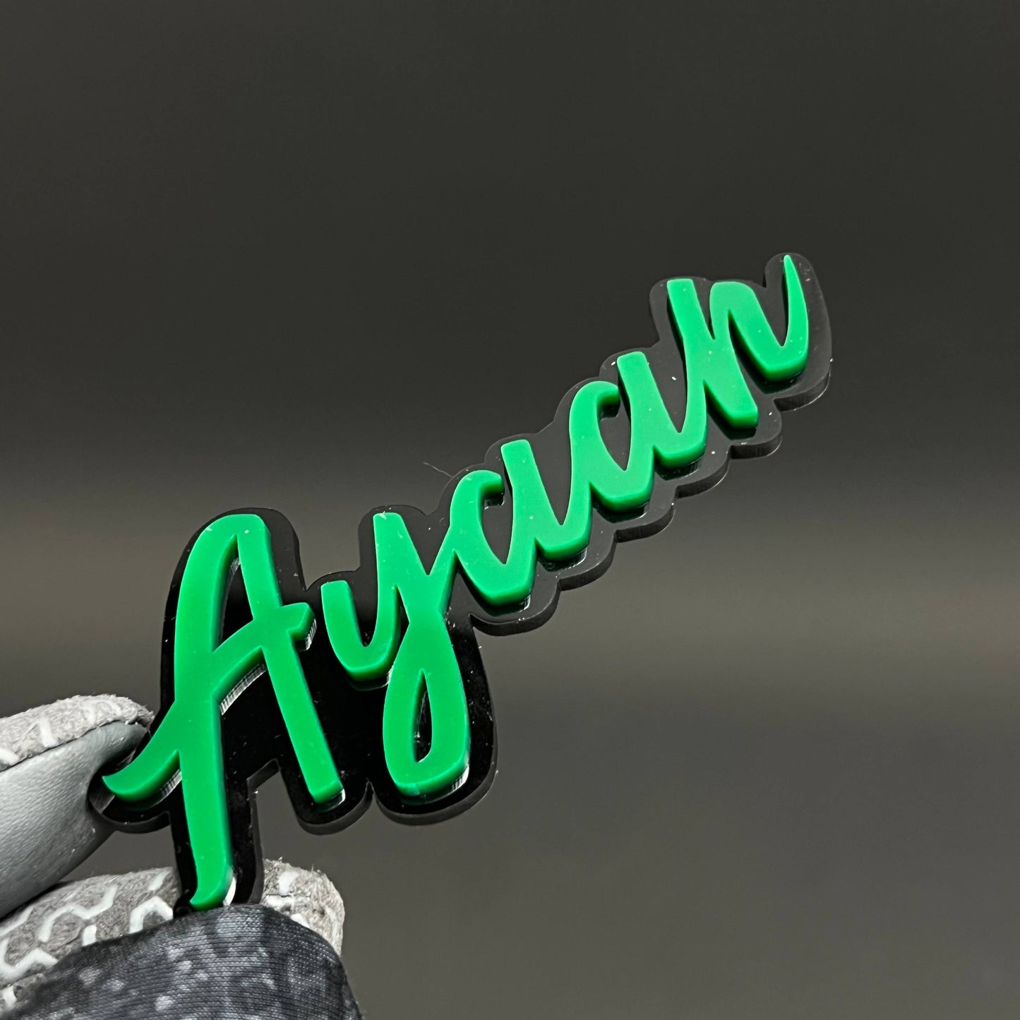 1PC Ayaan 3D Acrylic Badge - Car Truck Emblem Fender Tailgate Trunk Sticker