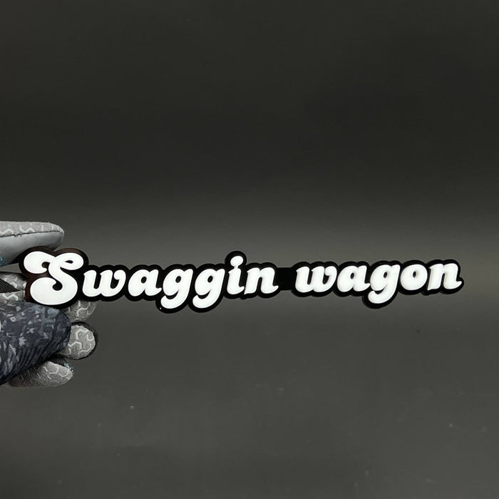 1PC Swaggin wagon 3D Acrylic Badge - Car Truck Emblem Fender Sticker
