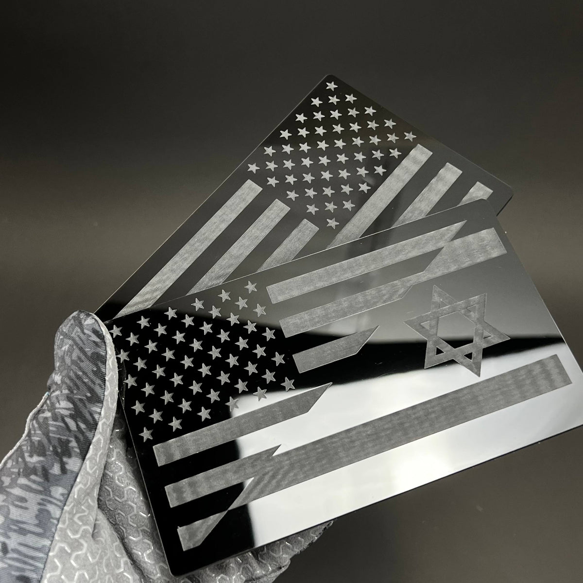 1PC American Flags 3D Acrylic Badge - Car Truck Emblem Fender Sticker
